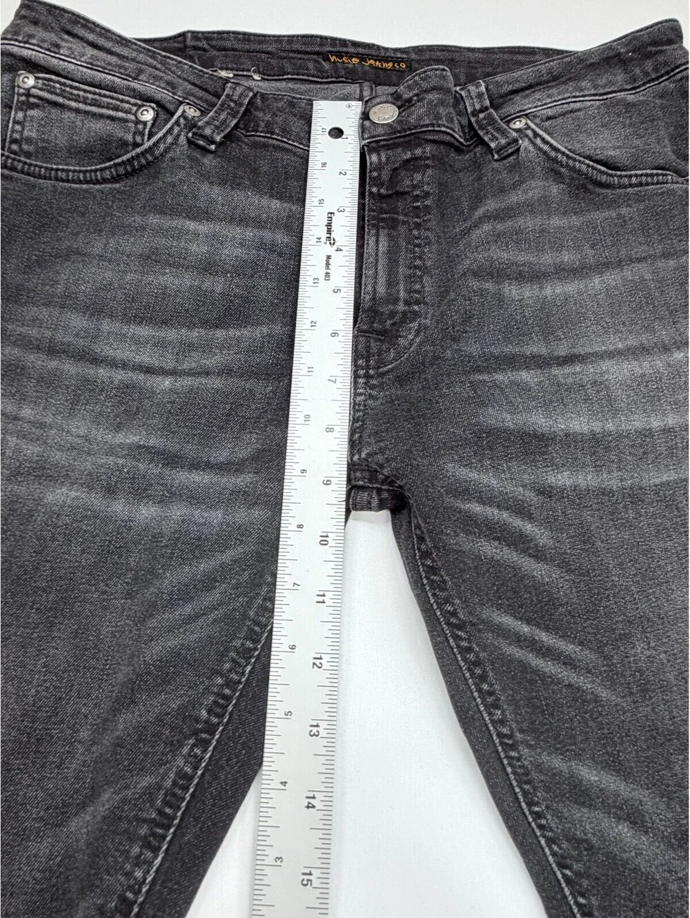 Nudie Jeans Co Men Jeans Organic Cotton Size 34 Black